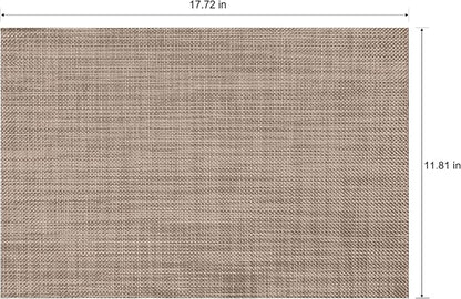 Placemats Set of 4 Washable Indoor | Outdoor Vinyl Place Mats - Image 2