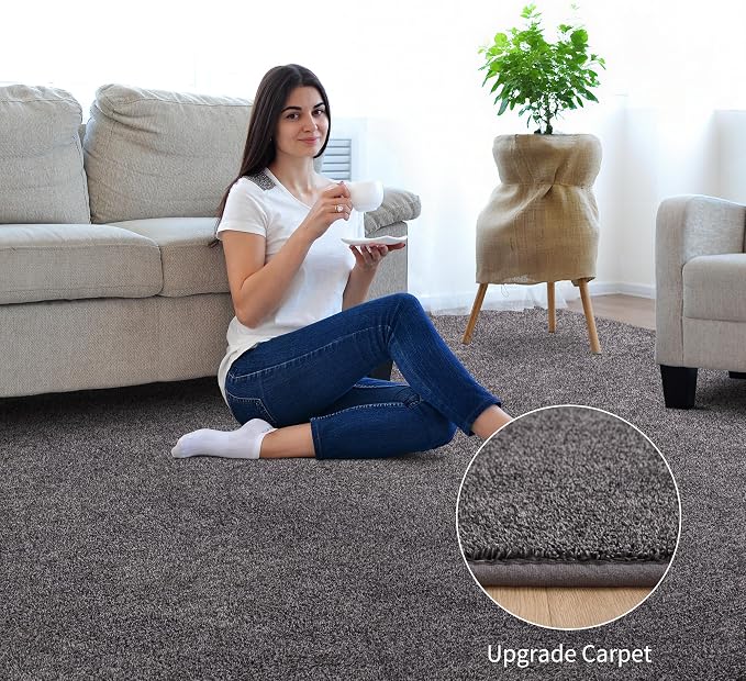 Keeko 6x9 Area Rugs for Living Room, Soft Modern Memory Foam Bedroom Rug - Image 2