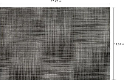 Placemats Set of 4 Washable Indoor | Outdoor Vinyl Place Mats - Image 4
