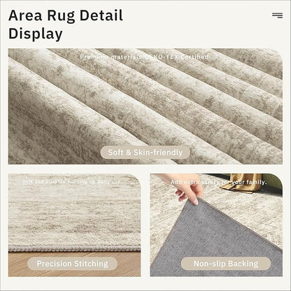 Soalmost Hallway Runner Rug 4x8 Wide: Washable Thin Runners - Image 6