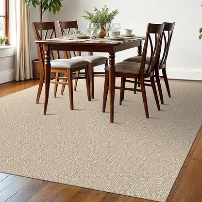 EARTHALL Washable Area Rugs 6x9 Ft Non Slip Living Room Rugs Cotton Rubber - Image 6