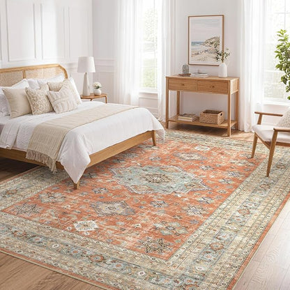 Vintage Living Room Area Rug 9x12 - Image 8