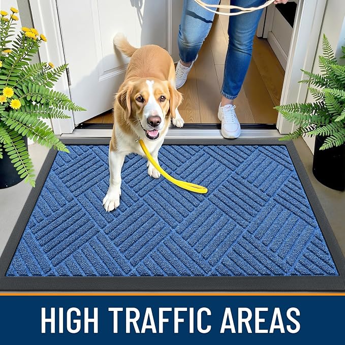 OLANLY Front Door Mat Outside Entrance 29.5x17, Heavy Duty Sturdy Natural - Image 6