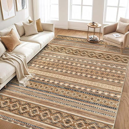 cotiled 10x12 Area Rugs Living Room Rug: Washable Boho Rugs - Image 7