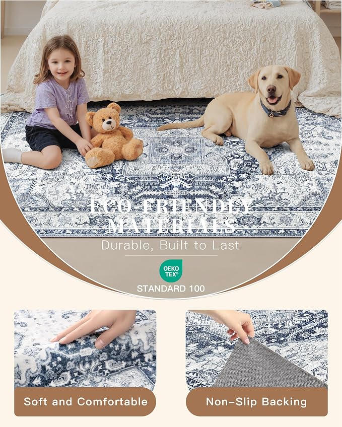 Madane Runner Rugs for Hallway 2x12 Extra Long Washable Non-Slip Hallway Runner - Image 6