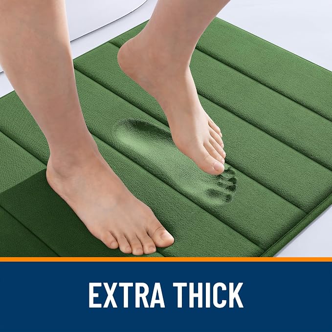 OLANLY Memory Foam Long Bathroom Rugs Runner 47x20, Super Soft Absorbent Bath - Image 6