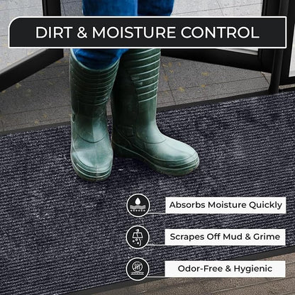 Commercial Door Mat 4'x16' Grey, Heavy Duty Industrial Floor Mat - Image 4
