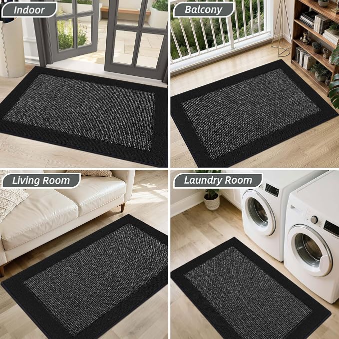 BEQHAUSE Indoor Door Mat 20" x 32", Dirt Trapper Door Mats Non-Slip Entryway - Image 8