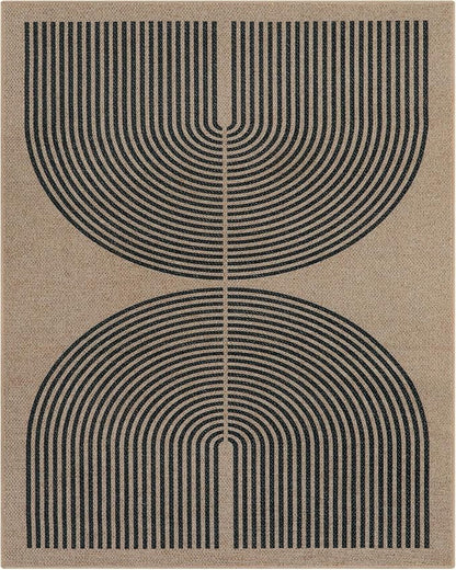 Lahome Enfys Modern Rainbow Easy Jute 9x12 Rug, Large Outdoor Patio Rug - Image 8
