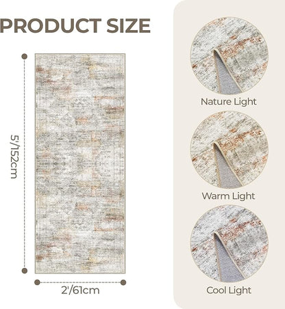 2x5 Rug Runner Washable for Entryway, Soft Bathroom Rugs - Image 2