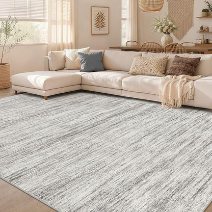Nakagishi 10X12 Area Rugs Living Room: Washable Large Vintage Rug Neutral by NakagishiAreaRug
