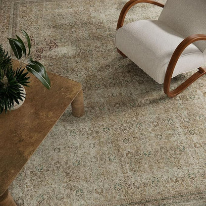 Washable Area Rugs for Living Room: 8x10 Bedroom Rug Boho Vintage Rugs Stain - Image 4