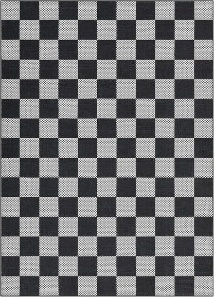 GarveeHome Checkered Dark 4x6 Washable Rug Geometric Diamond Dot Modern Soft - Image 4