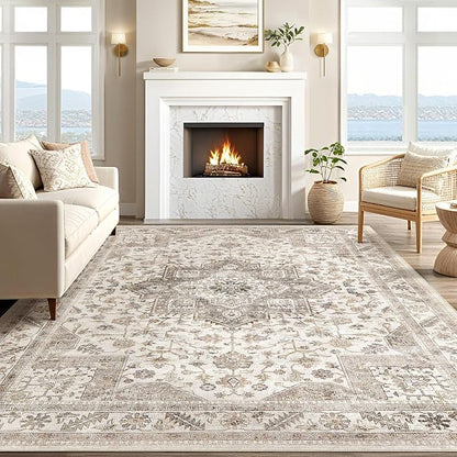 Vintage Living Room Area Rug 5x8 - Image 5