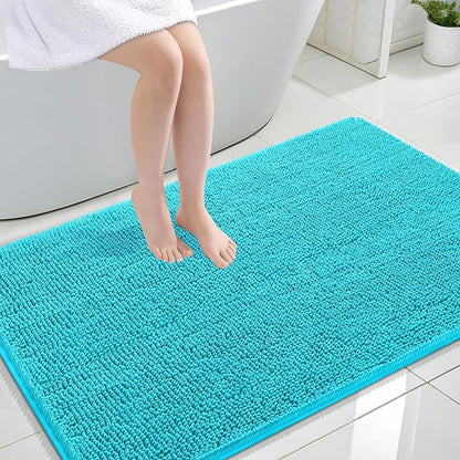 OLANLY Large Bathroom Rugs 47x32, Extra Soft Absorbent Chenille Bath Rugs by OLANLY