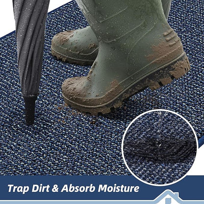 BEQHAUSE Dirt Trapper Door Mat 24" x 36", Non-Slip Washable Doormats Entrance - Image 3