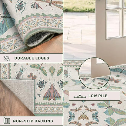 Green and Blue Rugs for Bedroom - Image 5