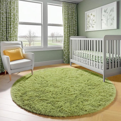 ONASAR Grass Green Round Rugs 5ft - Image 6