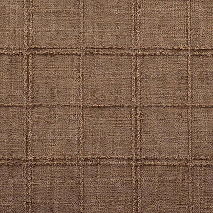 Linen Checked Farmhouse Table Runner, 13x48 Inches Roasted Brown | Raised Grid - Image 6