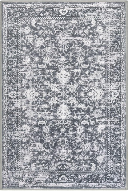 KILOCOCO Area Rug 5x7 Living Room Rug Washable Printed Vintage Floral Non Slip - Image 10