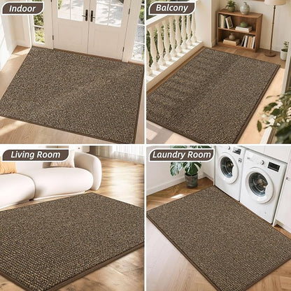 BEQHAUSE Dirt Trapper Door Mat 48" x 72", Non-Slip Washable Doormats Entrance - Image 8