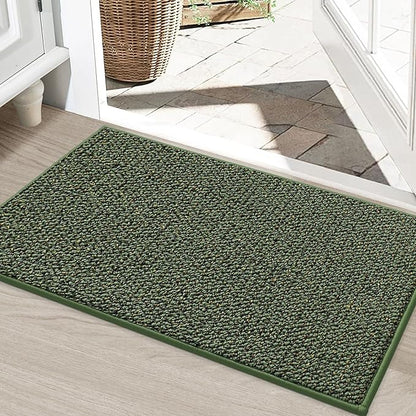 BEQHAUSE Dirt Trapper Door Mat 24" x 36", Non-Slip Washable Doormats Entrance by BEQHAUSE