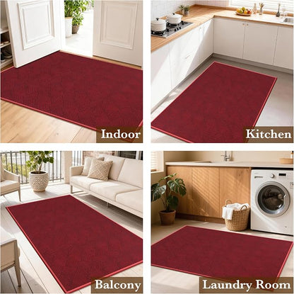 Indoor Door Mat 17"x30", Low-Profile Welcome Front Door Mat Indoor Entrance - Image 7