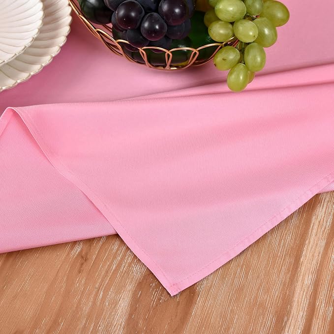 MEANMOY Pink Table Runner 108 Inches Long Waterproof Washable Table Runners | - Image 5