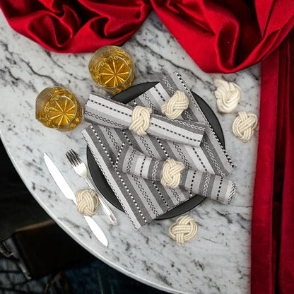 ALPHA Living HOME Handcrafted Napkin Rings Set of 12 - Image 2