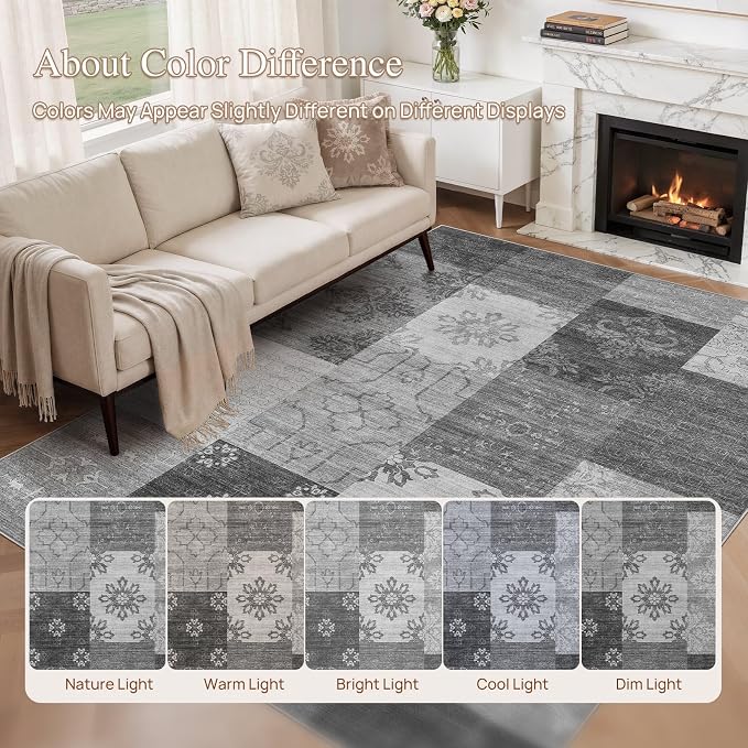 UERMEI 8x10 Area Rug for Living Room - Image 7