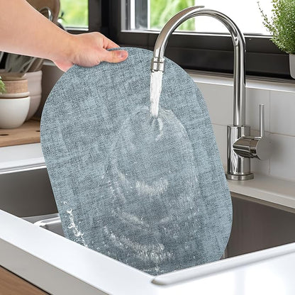 Placemats Set of 12 Washable, Heat Resistant Table Placemats Wipeable Faux - Image 3