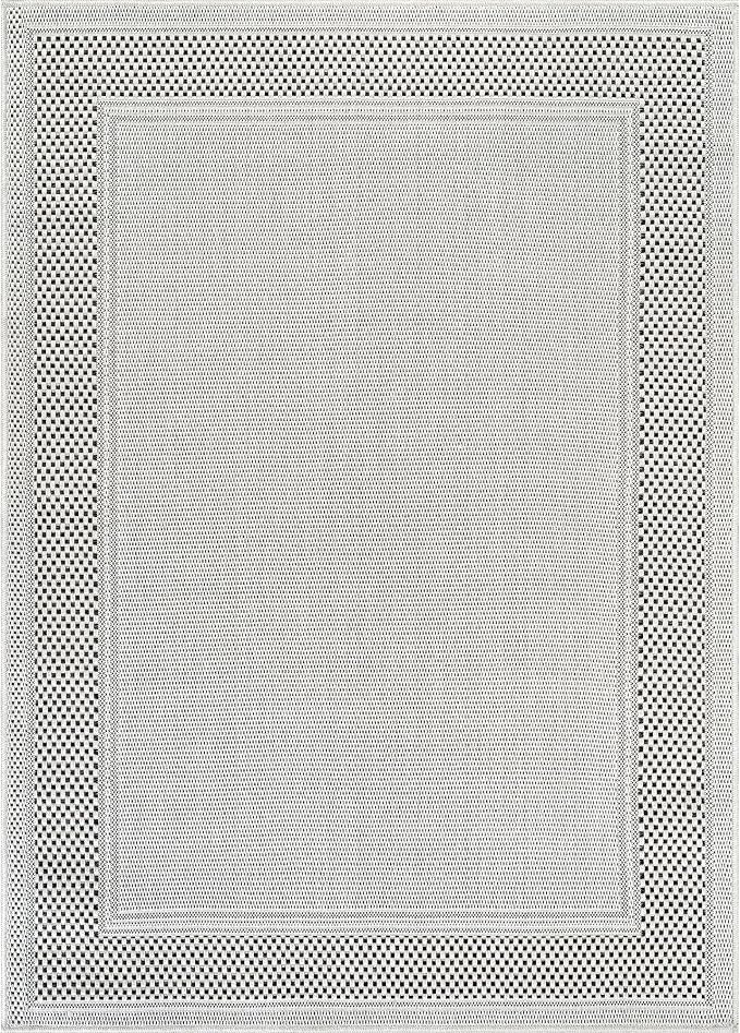 CAMILSON Easy Jute Rug 8x10, Indoor Outdoor Off-White Color Fiber Area Rugs - Image 2