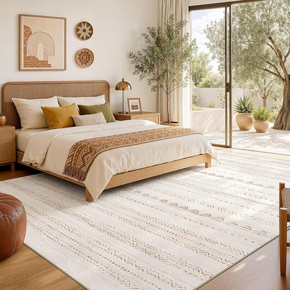 Nakagishi Area Rug Living Room Rugs: 8x10 Large Soft Machine Washable Boho - Image 6
