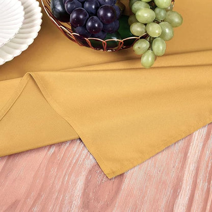 MEANMOY Gold Table Runner 108 Inches Long Waterproof Washable Table Runners | - Image 5
