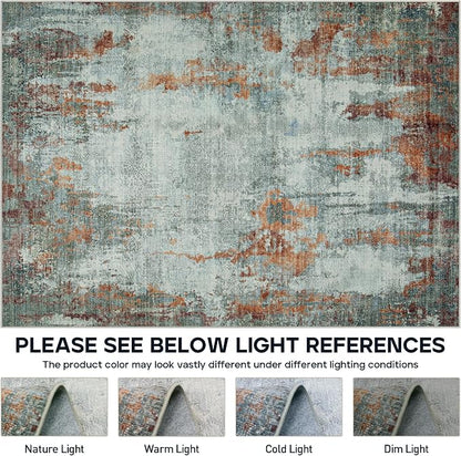 5x7 Area Rugs for Living Room Rug Washable: Modern Rug for Dining Room Bedroom - Image 8