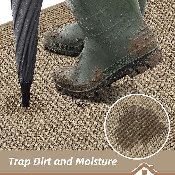 BEQHAUSE Indoor Door Mat 36" x 60", Dirt Trapper Door Mats Non-Slip Entryway - Image 3