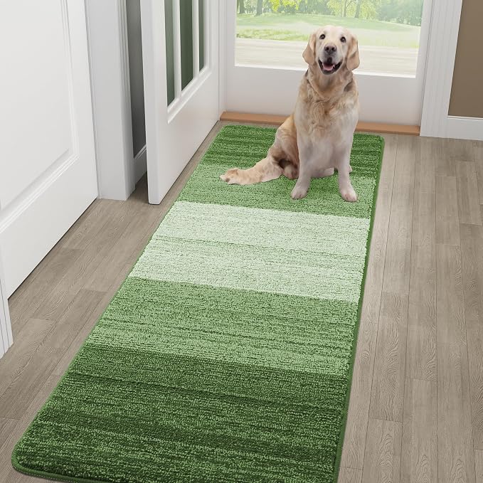 Kitinjoy Indoor Outdoor Door Mat, 59x20 Non-Slip Absorbent Dirt Trapper by Kitinjoy
