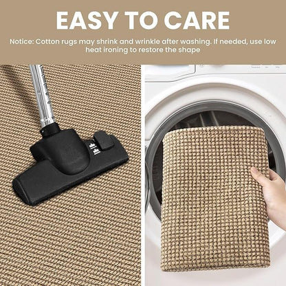 IOHOUZE Washable Runner Rug 2.6x12 Non Slip Rubber Backed Extra Long Hallway - Image 4