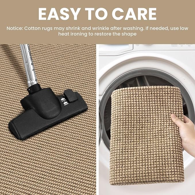 IOHOUZE Washable Runner Rug 2x10 Non Slip Rubber Backed Long Hallway Runner - Image 4