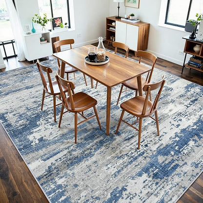 Area Rugs 10x14 Living Room: Large Soft Washable Rug Modern Abstract Anti-Skid - Image 6
