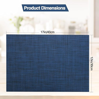 SLKQG Navy Blue Placemats Set of 4 - Image 5