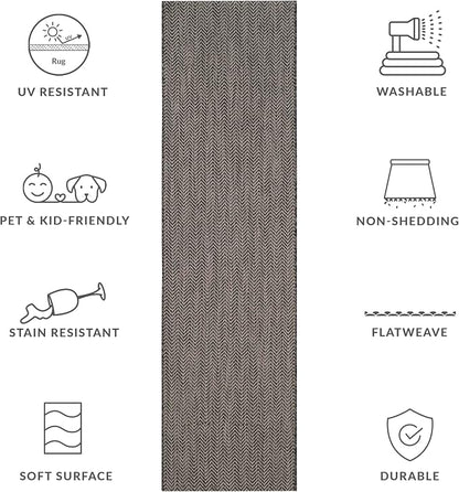 SAFAVIEH Outdoor Runner Rug 2'3"x8' - Image 7
