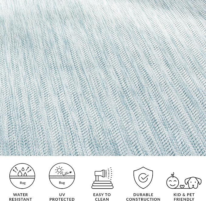 SAFAVIEH Outdoor Round Rug 4' - Image 5