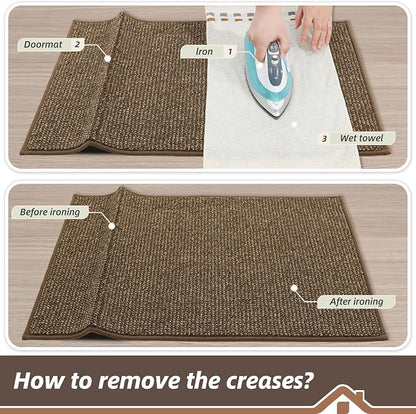 BEQHAUSE Dirt Trapper Door Mat 20" x 48", Non-Slip Washable Doormats Entrance - Image 9