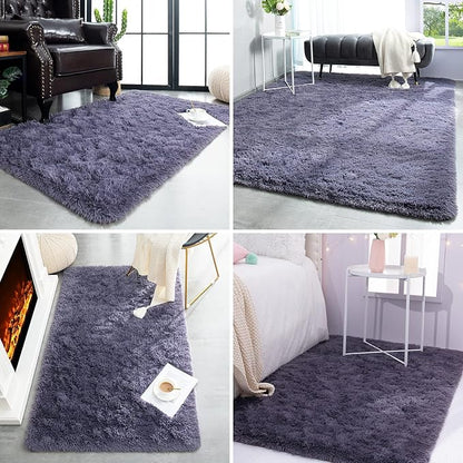 TWINNIS Super Soft Shaggy Rugs Fluffy Carpets 4x5.9 Feet, Indoor Modern Plush - Image 5