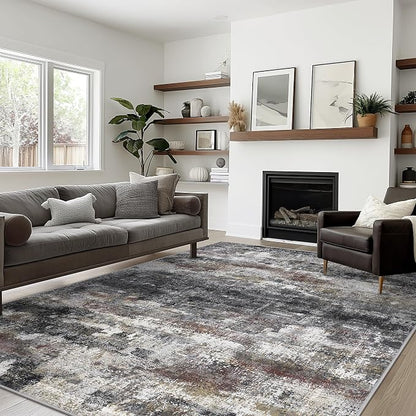 BEIMO Area Rugs 10x14 for Living Room Bedroom, Modern Abstract Machine Washable - Image 3