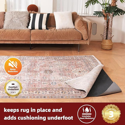BAGAIL Felt and Natural Rubber Backing Rug Pads 1/8” Thick, 4 x 6 Ft Non Slip - Image 2