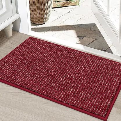 BEQHAUSE Dirt Trapper Door Mat 24" x 36", Non-Slip Washable Doormats Entrance by BEQHAUSE