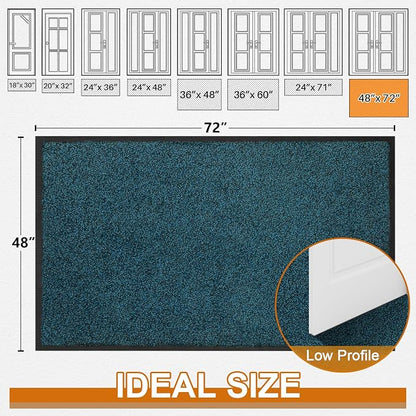 Mibao Super Absorbent Front Door Mat, Non-Slip Washable Indoor Doormats - Image 2