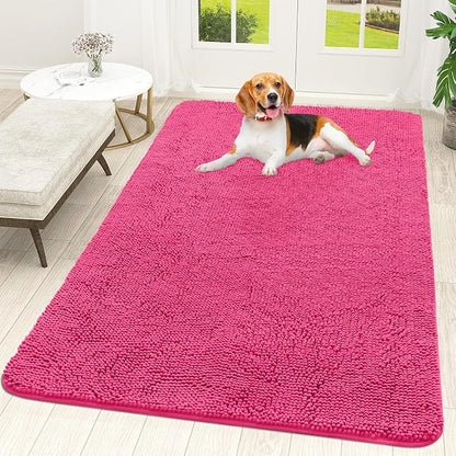 OLANLY Dog Door Mat for Muddy Paws 59x35, Absorbs Moisture and Dirt, Absorbent by OLANLY